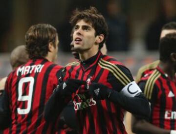 Kaka, que pasó del Milan al Orlando City, aparece quinto con 82 millones de euros.