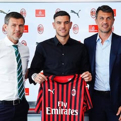 Theo, en su presentación con el Milán: "Espero poder hacer historia con este club"