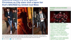 Guardiola celebró la Navidad con sus jugadores en un sitio especial