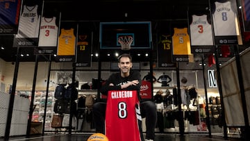 José Manuel Calderón, con la camiseta de su temporada rookie en Toronto Raptors.