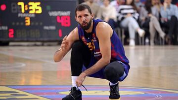 Nikola Mirotic, durante un partido con el Barcelona
