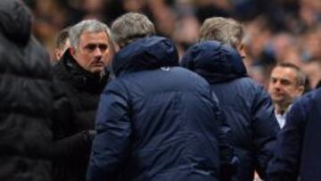 Mourinho saludó a Pellegrini.