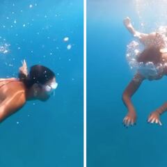 Georgina revienta las redes con este vídeo buceando: ¡más de 2M de visitas!