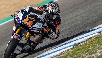 Canet en el test de Jerez de Moto2.