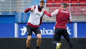 Llorente, entrenando en Ipurua