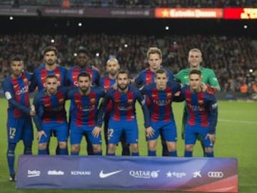 Once inicial del Barcelona 