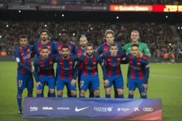 Once inicial del Barcelona 