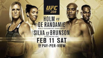 Cartel promocional del UFC 208.