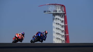 Rins y M&aacute;rquez en COTA.