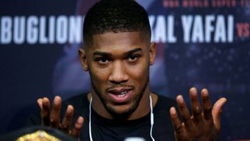 Anthony Joshua confirma su intenci&oacute;n de pelear con Deontay Wilder en 2018.