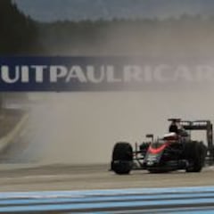McLaren Honda acaba con problemas en el test de Pirelli