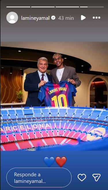 Golpe de efecto: Lamine ‘vota’ a Laporta