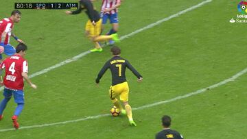 Para aplaudir: disparate de pase de Griezmann en el 1-2