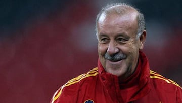 Vicente del Bosque con la selección española.