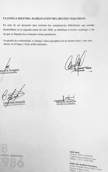 AFA y Agremiados acuerdan extender seis meses los contratos de los futbolistas