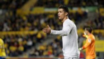 Cristiano Ronaldo, en el partido ante Las Palmas.