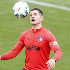 El Atlético se entrenó con Vitolo y sin los titulares ante el Valencia