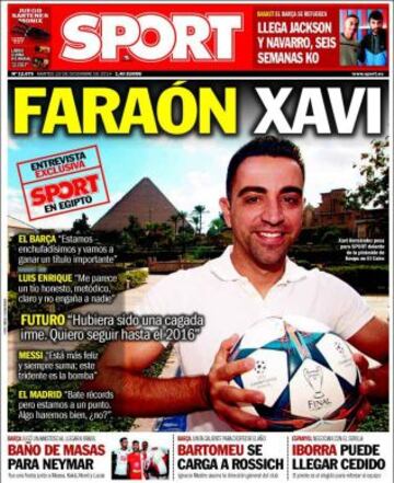 Portadas de la prensa deportiva