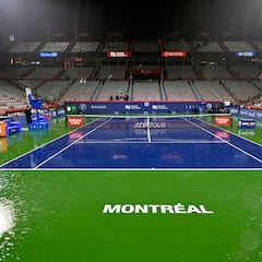 La lluvia chafa la primera jornada de tenis en Montreal