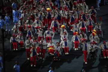 La delegación española en la inauguración de los Juegos Paralímpicos de Río 2016