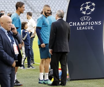 Los mimos del presidente a Benzema