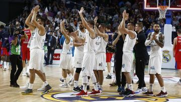 El Real Madrid celebra el triunfo ante el CSKA. Desde el 1 de octubre ha jugado ya 14 partidos.