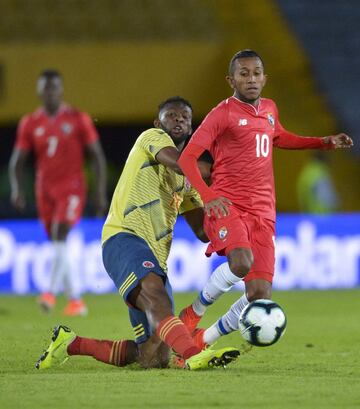 Colombia vence a Panamá en el estadio El Campín en amistoso de preparación para la Copa América de Brasil.
