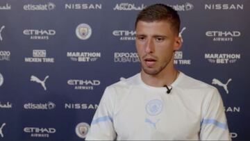 Rubén Días habla de "orgullo" al renovar con el Manchester City