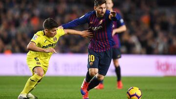 Lionel Messi y Santiago Caseres