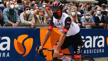 Fernando Gaviria antes de la etapa 5 del Giro de Italia.