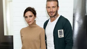 Victoria y David Beckham en el evento Kent &amp; Curwen en Londres, Inglaterra. Junio 11, 2017.