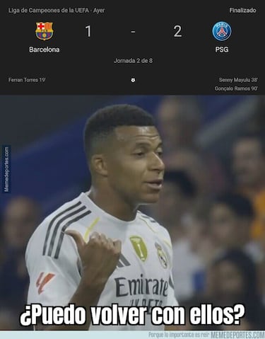Los mejores memes de la jornada de Champions 