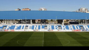 Estadio Fernando Torres, sede del Fuenlabrada, próximo rival del Madrid en Copa.