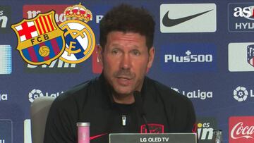 Ejemplar respuesta de Simeone tras el aplazamiento del Clásico