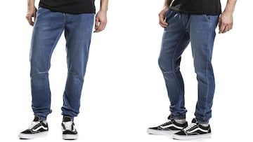 Pantalones vaqueros cargo para hombre en azul disponibles en Amazon