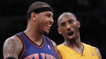 Carmelo Anthony y Kobe Bryant.