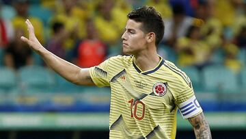 James Rodríguez con la camiseta de la Selección Colombia