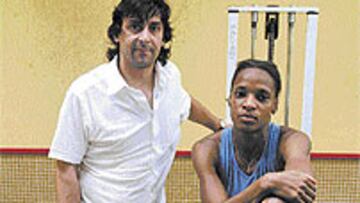 <b>PAREJA DE ÉXITO.</B> Aliuska y su marido y entrenador Pedro Garrido.