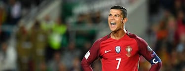 Cristiano Ronaldo scores superb volley for Portugal