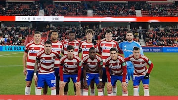 Once del Granada ante el Eibar.