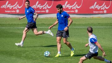 Raúl García y Dani García, en la sesión de este miércoles.