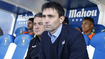 Asier Garitano, en el banquillo del Leganés.