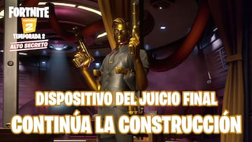 Fortnite: el dispositivo del Juicio Final sigue construyéndose