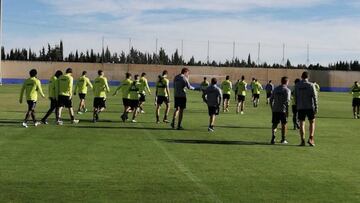 Accidentado regreso a los entrenamientos del Albacete