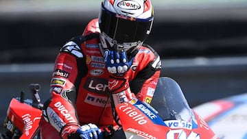 Dovizioso durante el FP2 de MotoGP en el GP de la Rep&uacute;blica Checa.