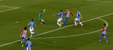 Fernando Torres marca el 2-0 para el Atlético de Madrid ante el Leganés.