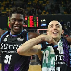 Delgado se hace un hueco en la historia del Bilbao Basket