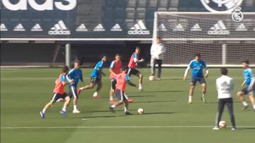 El Madrid se entrena en Valdebebas tras la eliminación