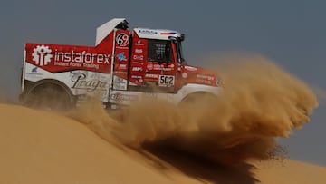 Ales Loprais, a driver from the Czech Republic, hit an Italian spectator in the Saudi dunes who died shortly after the accident.