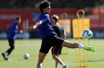 João Félix en la sesión del Atlético.